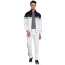 Cantabil Men Colourblocked Grey Mandarin Collar Track Suit (MTRS00011_GREYMELANGE)...