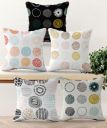 Canvas Set of 5 Designer Decorative Throw Pillow/Cushion Covers...