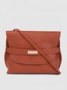 Caprese Brown Solid Sling Bag...