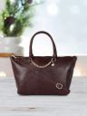 Caprese Burgundy Animal Textured Structured Handheld Bag...