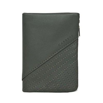 Caprese Ginty Magnetic Closure Faux Leather Womens Casual Wallet(Green, Small)