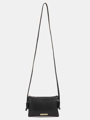 Caprese Nellie Crossbody Small Black Bag for Women Sling Bag (Black, 0.294 L)