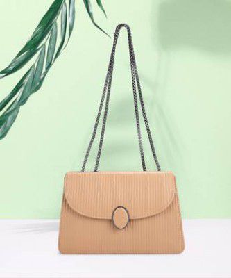 Caprese Tiaraa Sling Medium Dark Beige Bag for Women Sling Bag (Beige, 2.52 L)