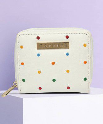 Caprese Women Casual Beige Artificial Leather Wallet (5 Card Slots)