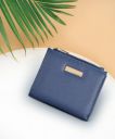 Caprese  Women Casual Blue Artificial Leather Wrist Wallet - Mini  (4 Card Slots)...