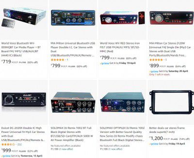 Car Stereo Starting From Rs 719