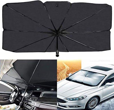 Car Windshield Sun Shade Umbrella Car Umbrella For Windshield Sun Protection Foldable Car Sunshades 56 in x 31 in, Fit Most Vehicle
