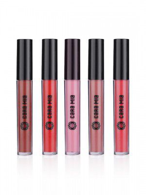 CARA MIA Set of 5 Day and Night Liquid Lipsticks