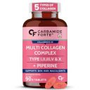 Carbamide Forte Collagen Supplements with Multi Collagen Tablets for Women & Men - 90 Tablets...