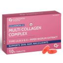 Carbamide Forte Hydrolyzed Multi Collagen Peptide with all 5 Types of Collagen Including TYPE I, II, III, V & X Collagen Powder - 10 Tablets...
