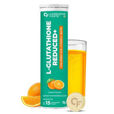 Carbamide Forte Japanese Reduced L Glutathione Effervescent Tablet 600mg, 1 count, 15 capsules
