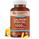 Carbamide Forte Salmon Fish Oil Omega 3 Capsule 1000 mg for Adults -Softgel Capsules 150 Count...