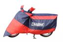 CarBinic Bike Cover for Bullet | Water Resistant (Tested) and Dustproof UV Protection for Bullet with Carry Bag & Mirror Pockets | Blue and Red Stripe...