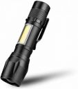 Care 4 Rechargeable Mini Zoomable LED Flashlight Torch (Black : Rechargeable)...