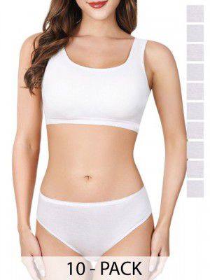 CareDone 10 Pcs Cotton Disposable Panties