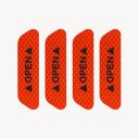 Careflection Car Door Reflective Open Warning Safety Sticker (Red), Plastic, Self-Adhesive...