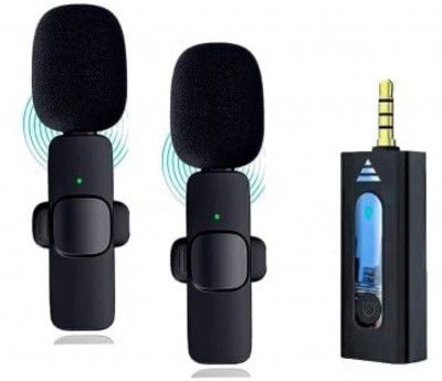 Careflection K-35 3.5mm Aux Dual Receivers (2 - Mics, 1 Input) Wireless Collar Microphone 