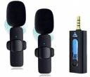 Careflection K-35 3.5mm Aux Dual Receivers (2 - Mics, 1 Input) Wireless Collar Microphone ...