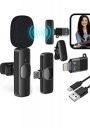 Careflection K8 Wireless Microphone, Digital Mini Portable Recording Clip Omnidirectional Microphone (Black)...