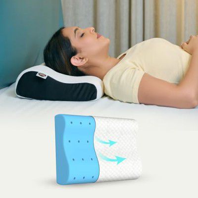 CareFoam Gel Memory Cervical Neck Pillow for Pain Relief Sleep | Pack Of 1 