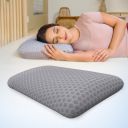 CareFoam Ventilated Cooling Gel Memory Foam Pillow, Orthopedic Pillow | 26x16x4 Inch | Thin - Pack of 2...