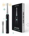 CARESMITH Adult Spark Rechargeable Electric Toothbrush | 6 Operating Modes | 40000 Vibrations Per Minute | 2 Brush Heads (Black), Pack of 1...