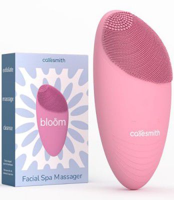 CARESMITH Rechargeable Electric Sonic Massager Brush for Facial Cleansing (Pink Taffy)