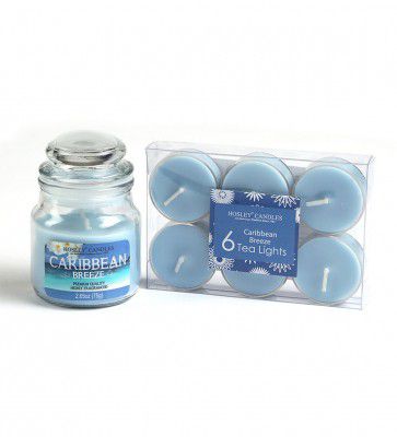 Caribbean Breeze 6-Piece Jar Candle Set