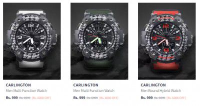 Upto 86% Off Carlington Watches | Start @ 899