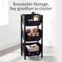 Carlos 3 Compartments Plastic Cabinet for Multipurpose Storage Bedroom|Hospital Plastic Kitchen Cabinet (Finish Color - ALL, DIY(Do-It-Yourself))...