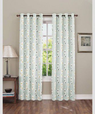 CARLTON LONDON (9 ft) Polyester Room Darkening Long Door Curtain (Pack Of 2) 