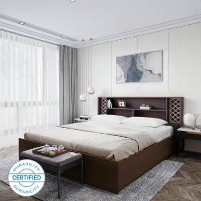 CARLTON LONDON Cadence Engineered Wood Queen Box Bed 