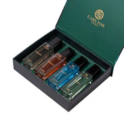 Carlton London Iconic Men Liquid Perfume Gift Set Premium Fragrances With Woody Citrusy Scent Defy Rogue Blaze 