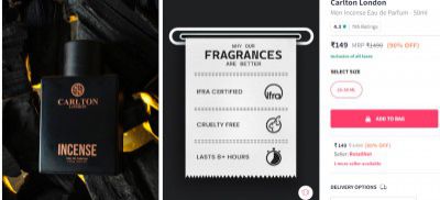Carlton London Men Incense Eau de Parfum - 50ml