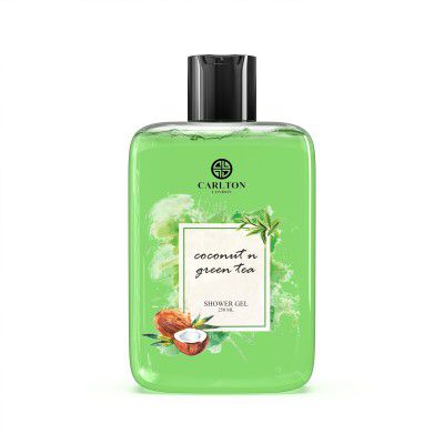 Carlton London Shower Gel Coconut & Green Tea Fragrance Soft & Fresh Body Wash-250ml