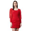Carlton London Women's Georgette A-Line Above The Knee Casual Dress...