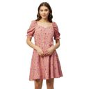 Carlton London Women's Polyester Fit and Flare Above The Knee Casual Dress...