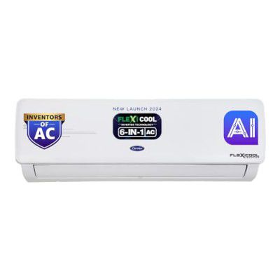 Carrier 1.5 Ton 3 Star AI Flexicool Inverter Split AC (Copper,White) (CAI18ER3R34F0)