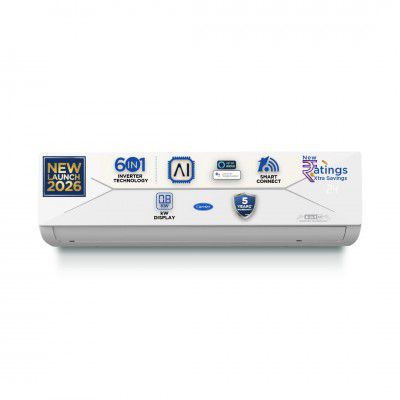Carrier 1.5 Ton 3 Star Wi-Fi Smart Flexicool Inverter Split AC (ESTER EDGE Gxi WiFi-CAI18EE3R36W1, White)