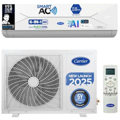 [Extra Rs 6000 OFF] Carrier 1.5 Ton 5 Star Wi-Fi Smart Flexicool Inverter Split AC (ESTER EDGE FXi (Wi-Fi), CAI19EE5R35W0)