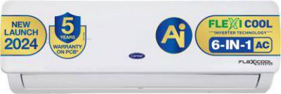 CARRIER 1 Ton 3 Star Split Inverter AC - White  (CAI12ER3R34F0, Copper Condenser)