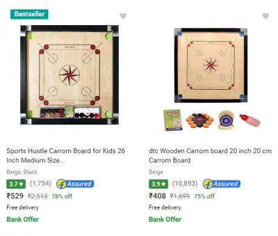 Carrom Board upto 75% off