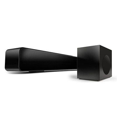 Carvaan Saregama 120W 2.1 Channel Wireless, USB, Hdmi, Auxiliary, Bluetooth Soundbar - Cosmos Black