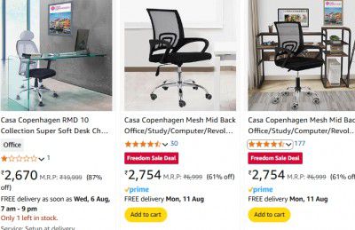 Casa Copenhagen Office Chair At ₹2849