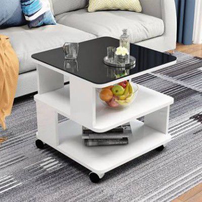 casaandsaca Bed side table Center table Engineered Wood Coffee Table  (Finish Color - WHITE, DIY(Do-It-Yourself))