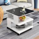 casaandsaca Bed side table Center table Engineered Wood Coffee Table  (Finish Color - WHITE, DIY(Do-It-Yourself))...