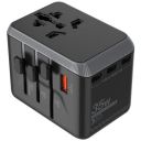 Case-Magic Universal Travel Adapter 35W GaN USB C, 15W USB C, 18W USB A QC3.0 Ports Wall Charger...