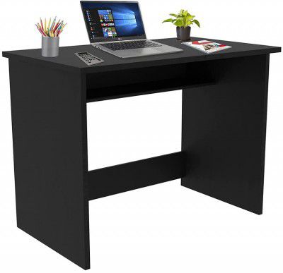CASE PLUS Computer Desk Home/Office Table 29.52 Inch Height Writing Modern Simple Study Desk (Engineered Wood)(Black Wallnut)_New2024
