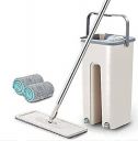 Case Plus Upgraded Hands-Free Squeeze Microfiber Flat Spin Mop System 360° Flexible Head Mop Set...