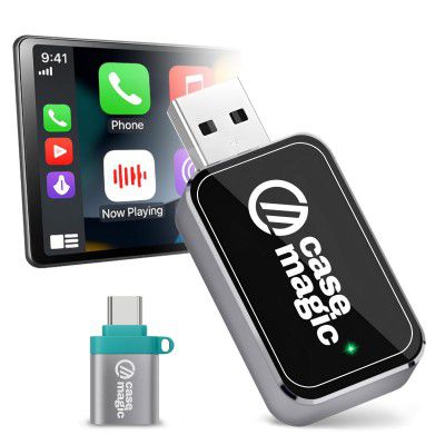 CaseMagic 2-in-1 Wireless Car Receiver with Bluetooth Connectivity
